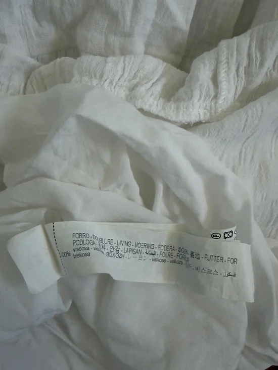 Zara White Tiered V-Neck Maxi Dress Small Boho Festival Bridal - Picture 6 of 6